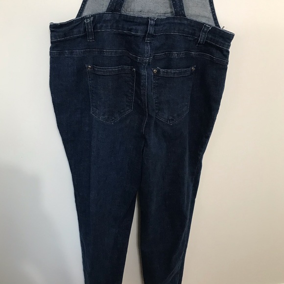 Forever 21 Dark Wash Overalls - Picture 9 of 11